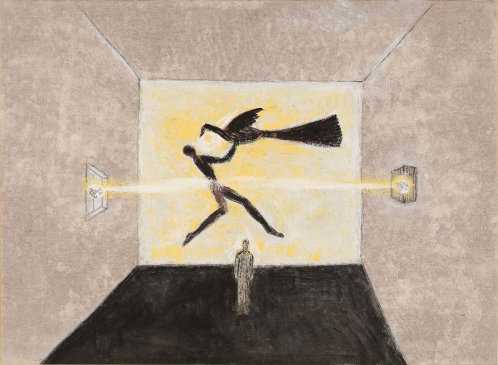 Het Atelier (The Studio), 2021, watercolor on paper, 25 x 34 cm