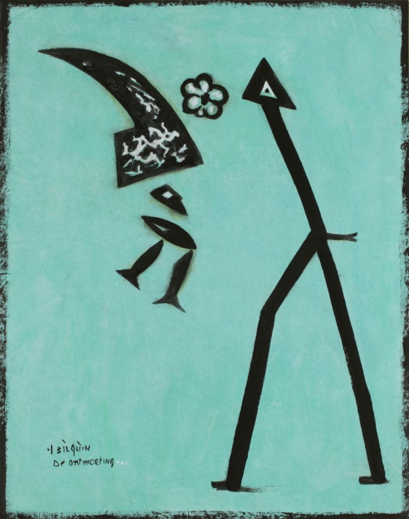 De Ontmoeting (The Meeting), 2022, watercolor on paper, 44,5 x 35 cm