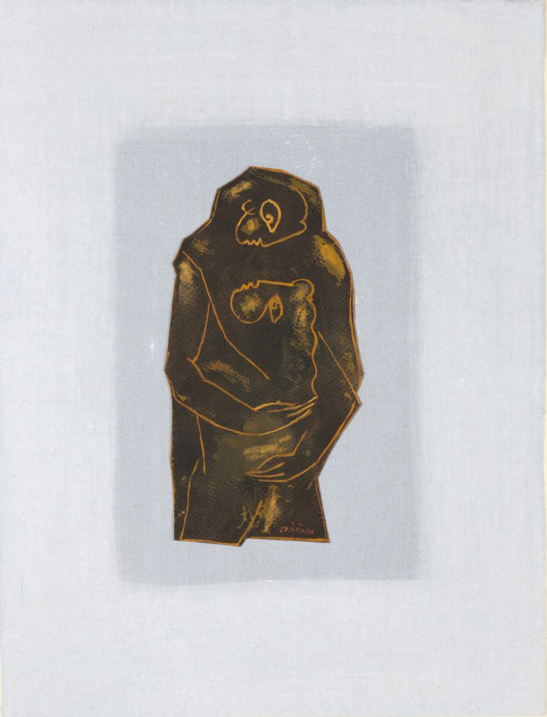 Steun (Support), 2016, collage, mixed media on canvas, 40 x 30 cm