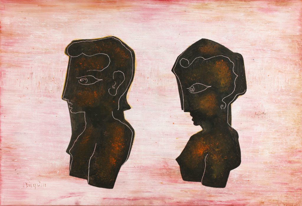 Het Paar (The Couple), 2019, Oil on canvas, 55 x 80 cm
