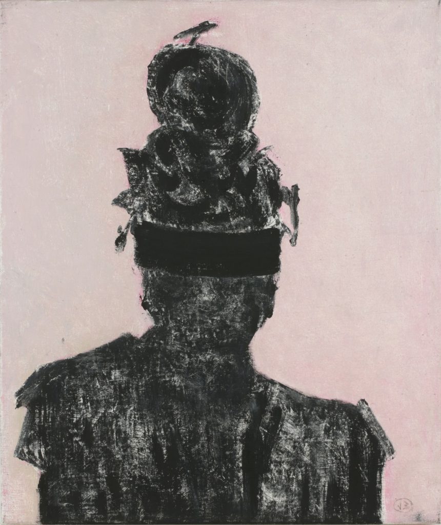 De Geblinddoekte Schaduw (The Blindfolded Shadow), 2020, oil on canvas, 60 x 50 cm