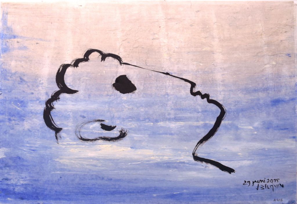 Zonder Titel (Untitled), 2015, mixed media on paper, 25,3 x 35,5 cm