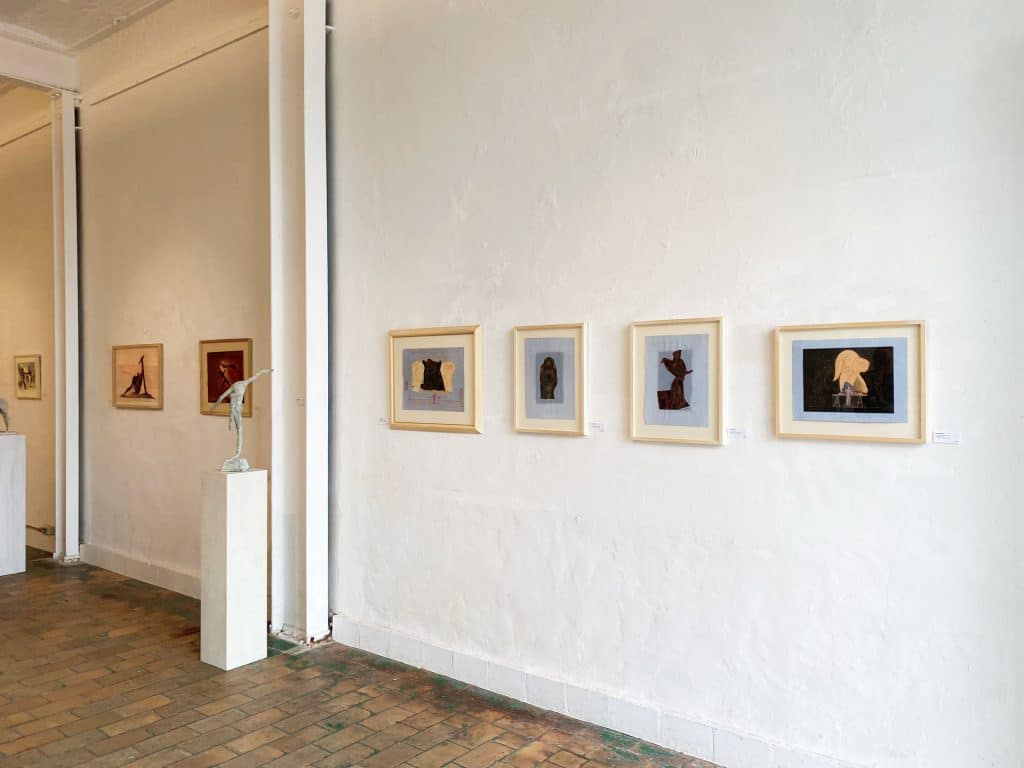 View of the exhibition "Jean Bilquin beelden, Schilderijen, werken op papier" at the Gallery Verbeeck Van Dyck, 2022