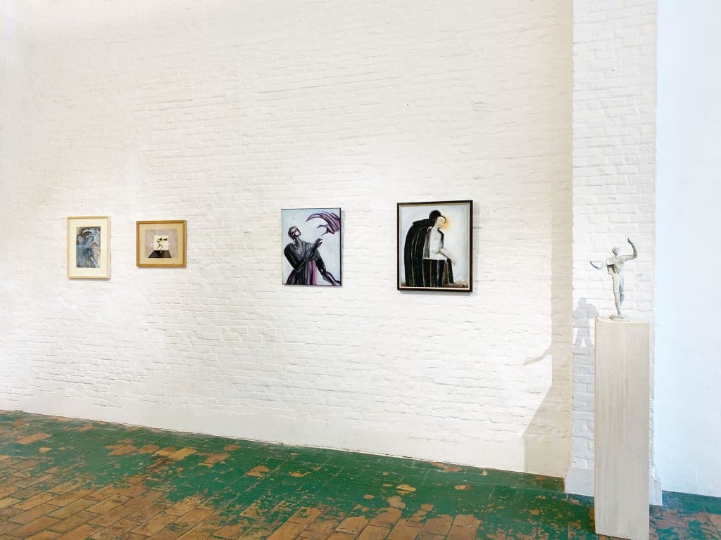 View of the exhibition "Jean Bilquin beelden, Schilderijen, werken op papier" at the Gallery Verbeeck Van Dyck, 2022