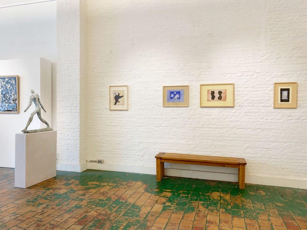 View of the exhibition "Jean Bilquin beelden, Schilderijen, werken op papier" at the Gallery Verbeeck Van Dyck, 2022