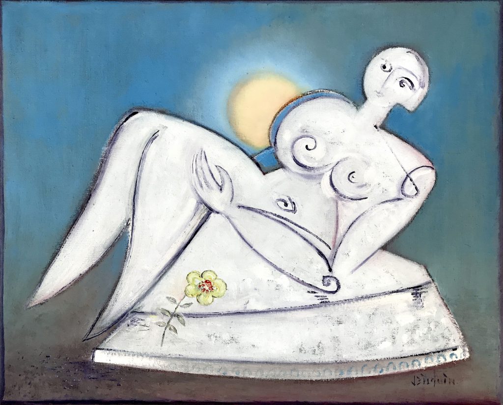 De Bloem (The Flower), 2020,  oil on canvas , 50 x 60 cm 