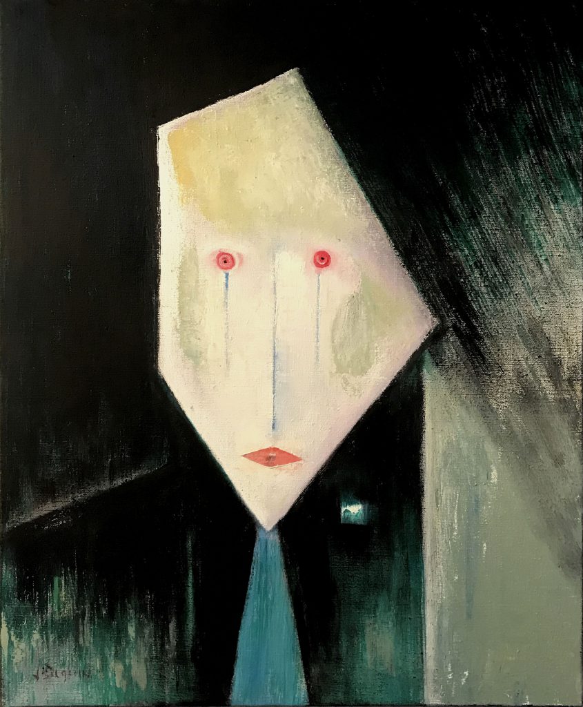 De Aanblik (The Sight), 2021, oil on canvas, 60 x 50 cm