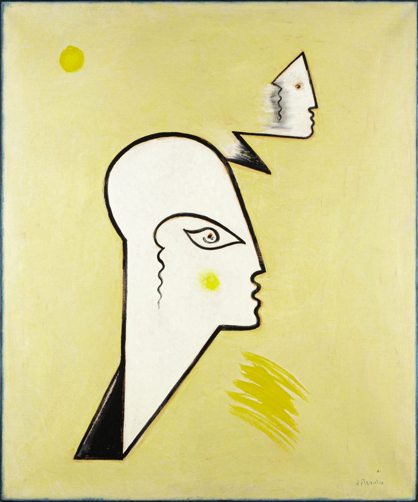 De Bedenking (The consideration), 2021, mixed media on canvas, 120 x 100 cm