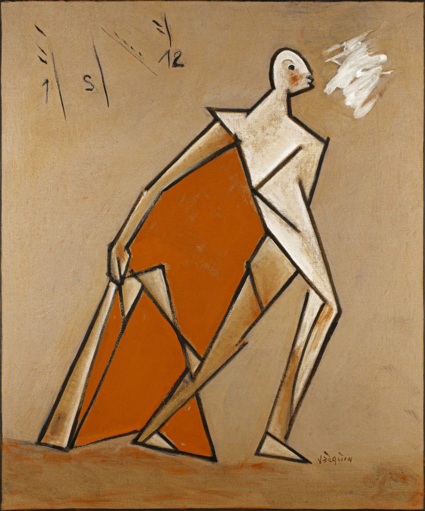 De Getallen (The numbers), 2021, mixed media on canvas, 120 x 100 cm
