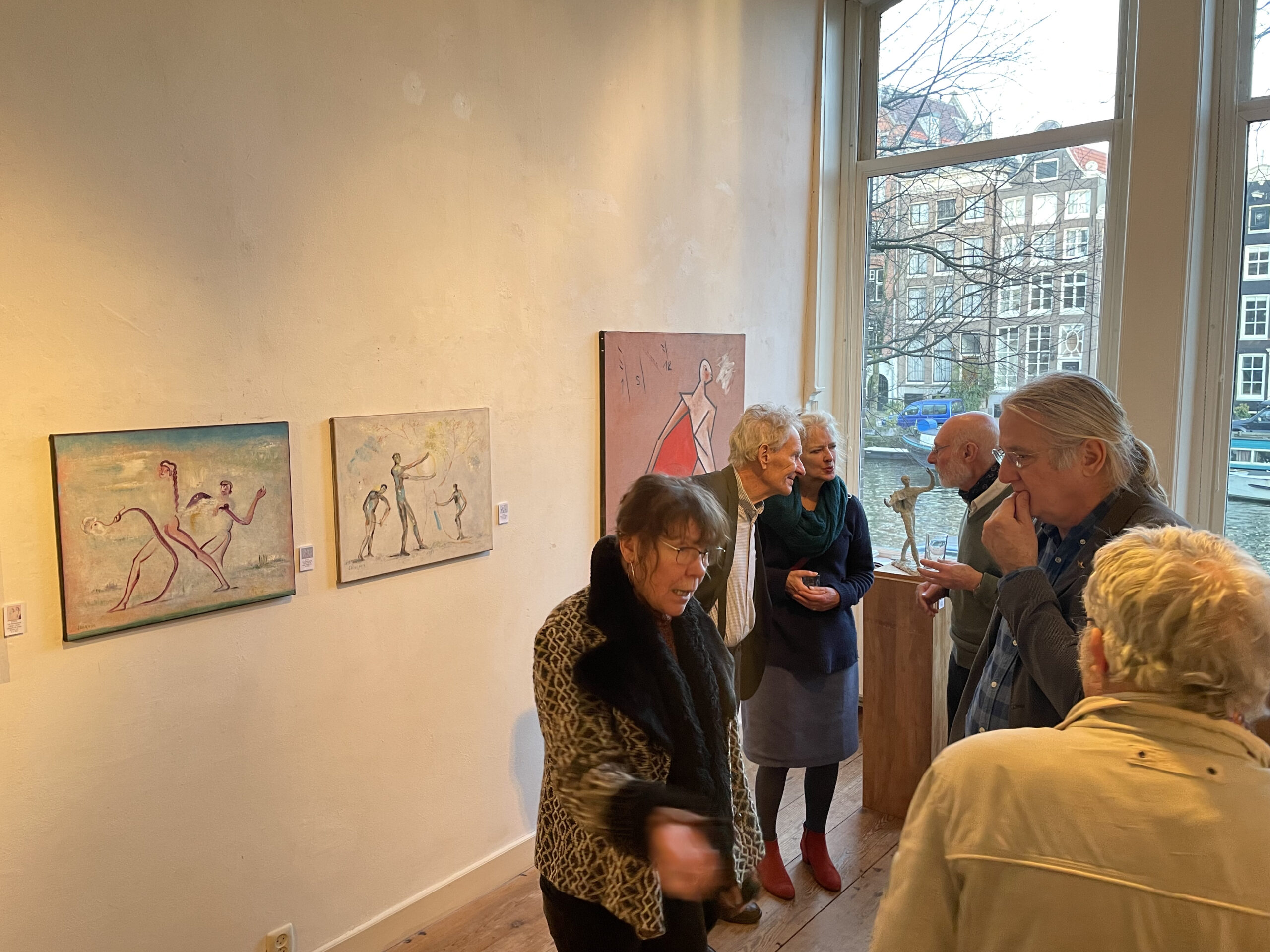 View of the exhibition "Chance create the line" at Art Singel 100
