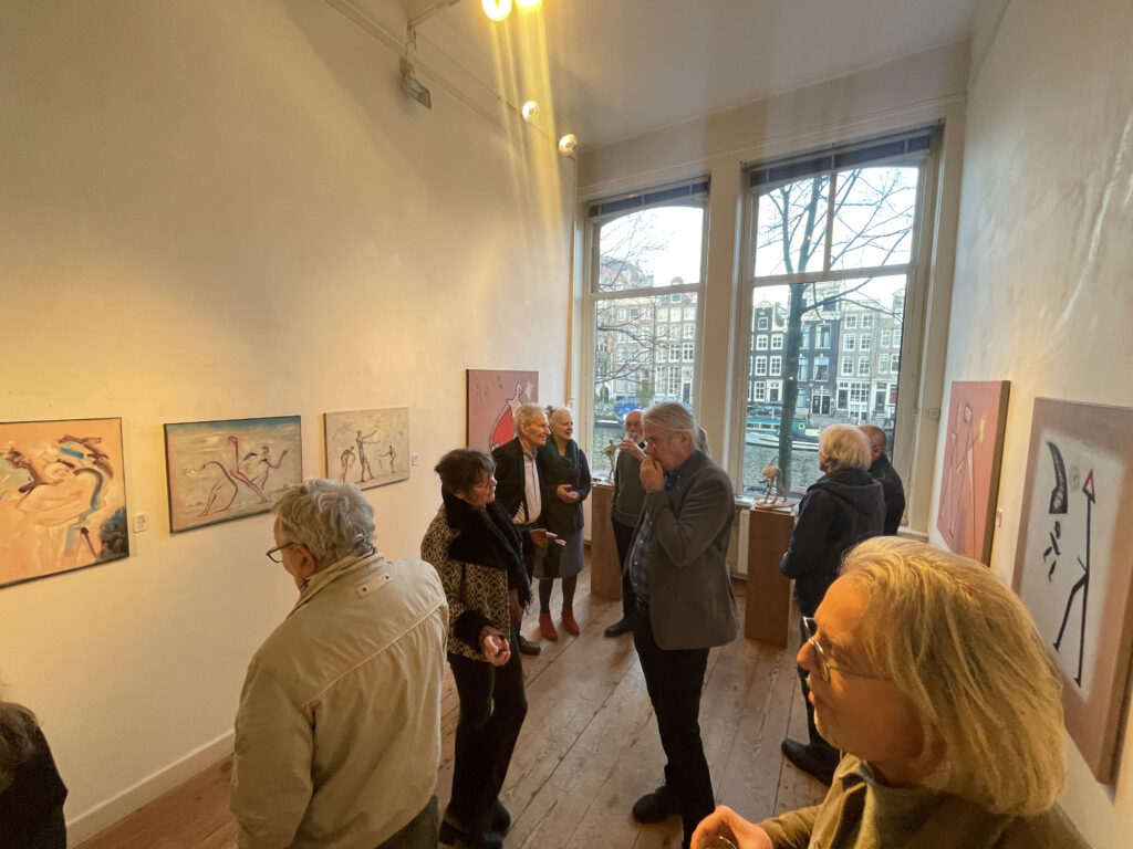 View of the exhibition "Chance create the line" at Art Singel 100