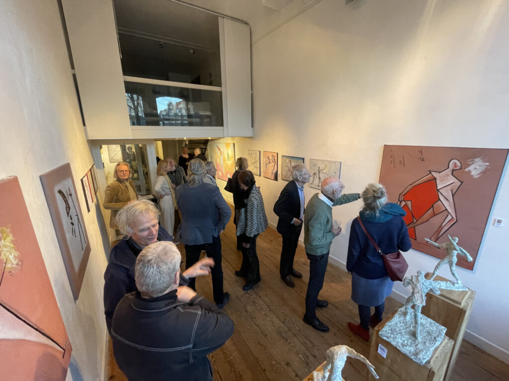 View of the exhibition "Chance create the line" at Art Singel 100