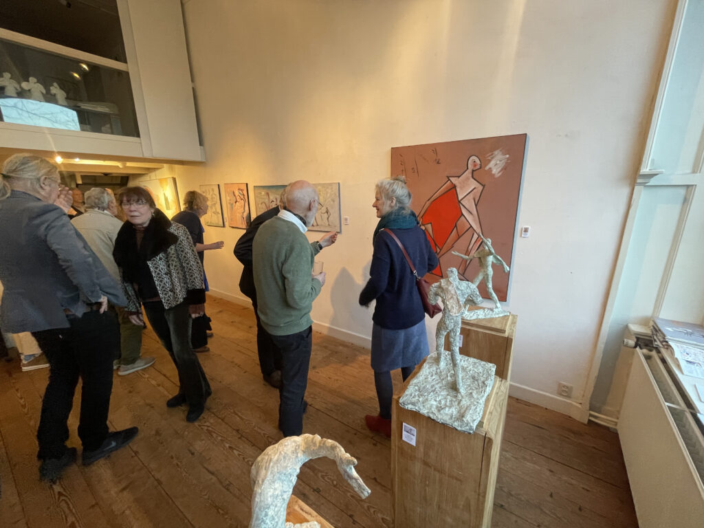 View of the exhibition "Chance create the line" at Art Singel 100