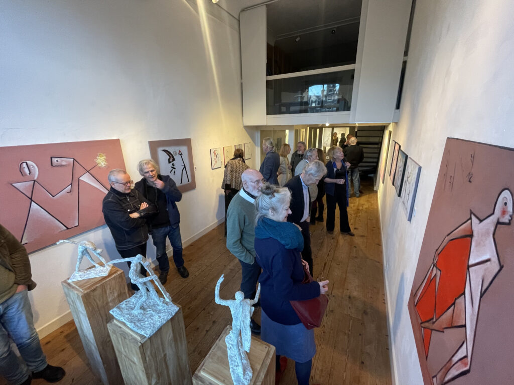 View of the exhibition "Chance create the line" at Art Singel 100
