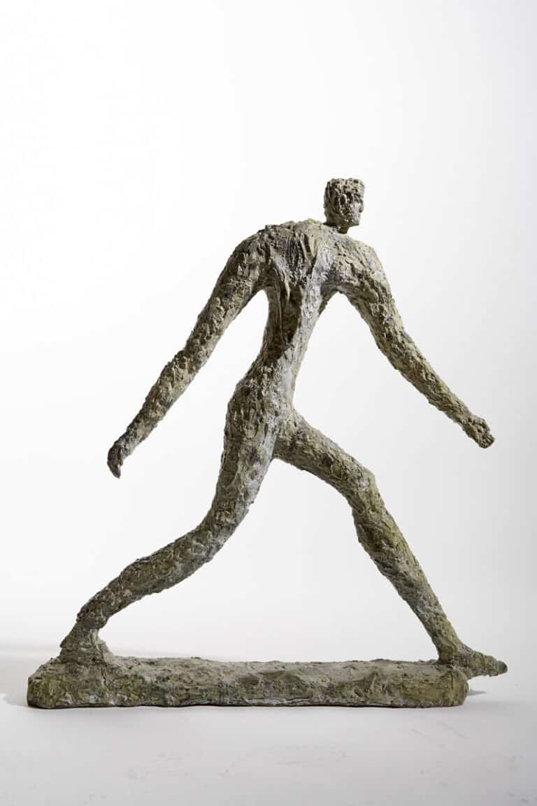 De Grote Stap II (The Big Step II), 2009, bronze, 140 x 128 x 26 cm